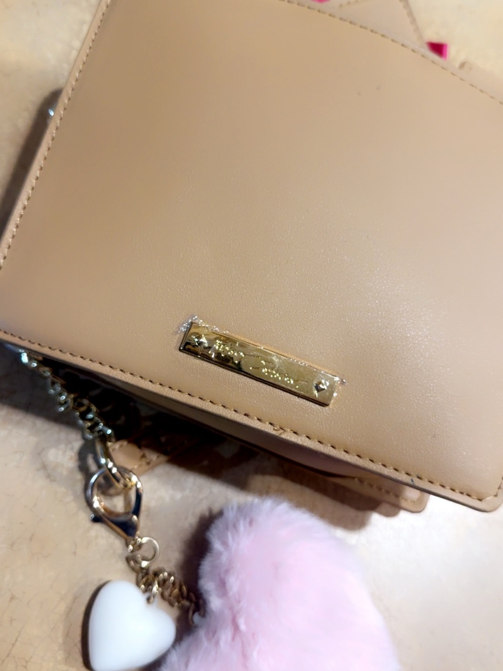 Betsey Johnson Pink Brown Gingerbread House Crossbody Bag - Picture 3 of 4